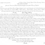 Transcript from the Original Lodge Warrant